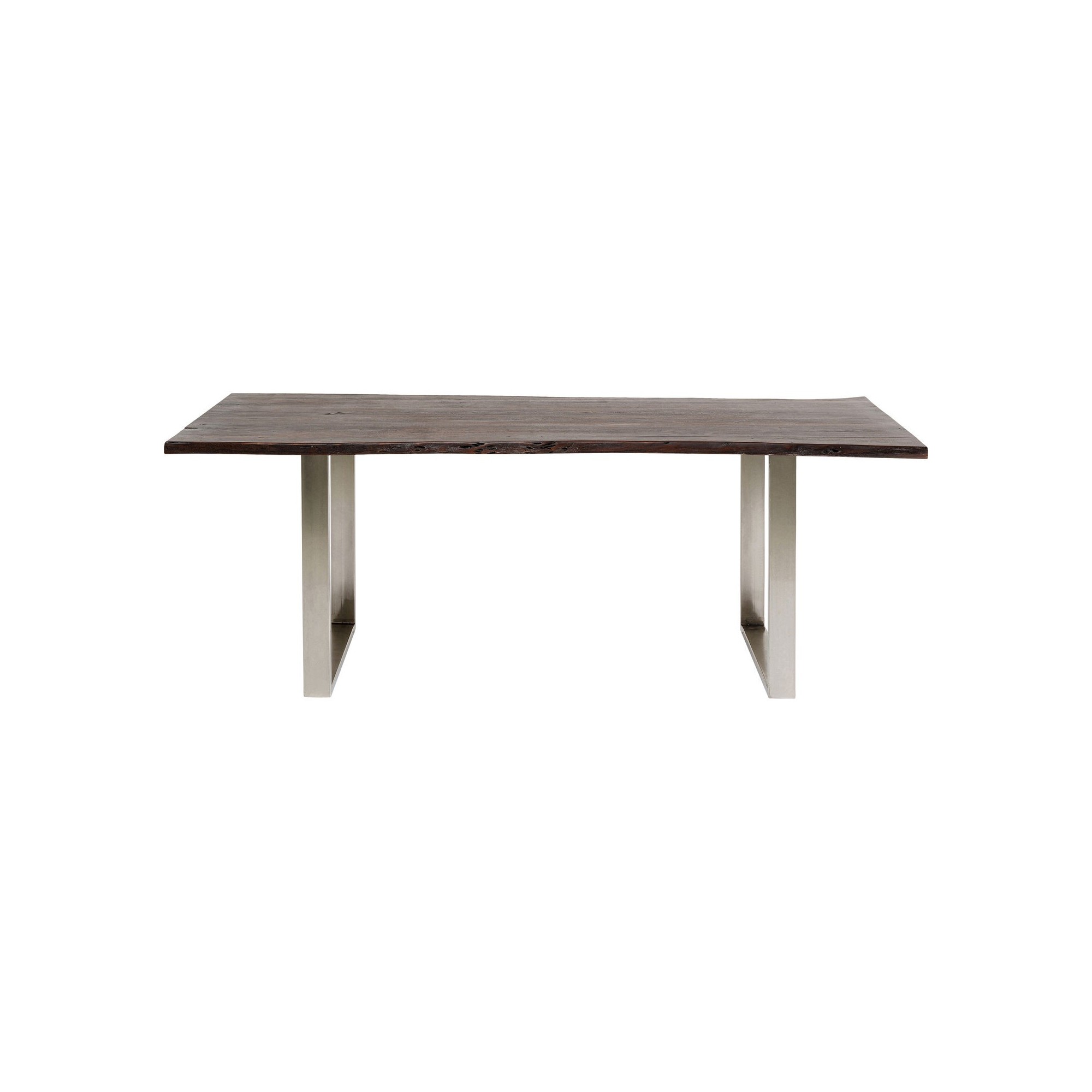 Table Harmony noyer chrome 180x90cm Kare Design