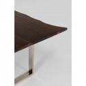 Table Harmony noyer chrome 180x90cm Kare Design