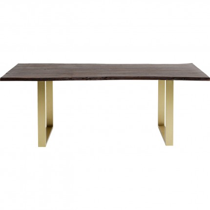 Table Harmony 160x80cm walnut brass Kare Design