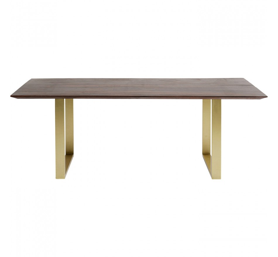 Table Symphony 160x80cm walnut gold Kare Design Table Symphony 160x80cm walnut gold Kare Design
