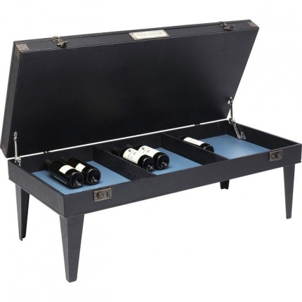 Table basse Collector noire 122x55cm Kare Design