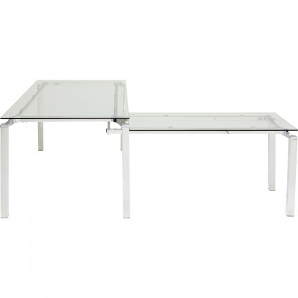 Bureau d'angle Lorenco chrome Kare Design