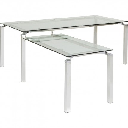 Bureau d'angle Lorenco chrome Kare Design