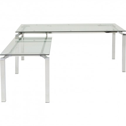 Bureau d'angle en verre Lorenco Kare Design