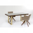 Table Conley pieds laiton 160x80cm Kare Design