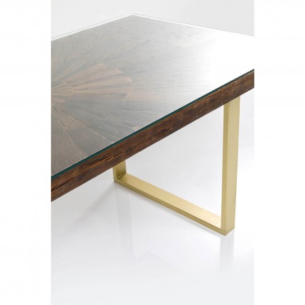 Table Conley 160x80cm pieds laiton Kare Design