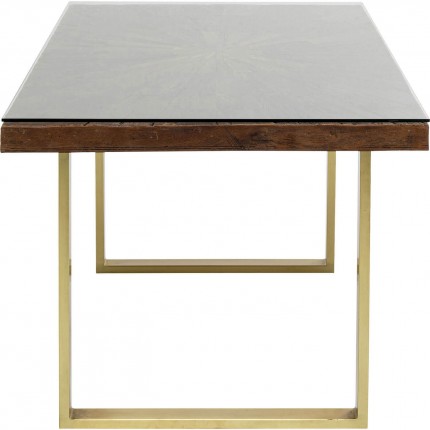 Table Conley 160x80cm pieds laiton Kare Design