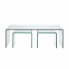 Tables basses Visible Clear set de 3 Kare Design
