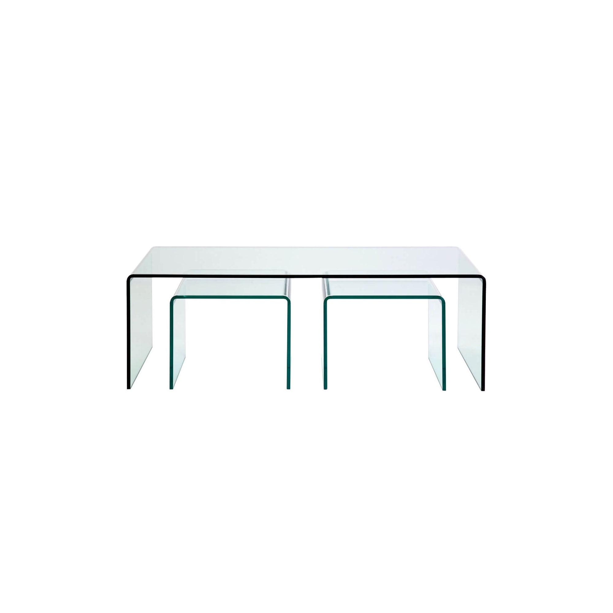 Table Basse Transparente Clear Club 3/set Kare Design 