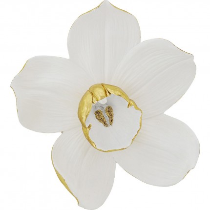 Déco murale orchidée blanche 44cm Kare Design