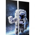 Tableau en verre Triptychon astronaute espace 240x160cm Kare Design