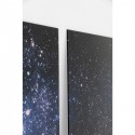 Tableau en verre Triptychon astronaute espace 240x160cm Kare Design