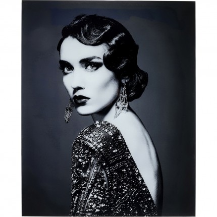 Tableau en verre Beauty Lady 120x150cm Kare Design
