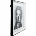 Tableau Frame miroir chien physicien 60x60cm Kare Design