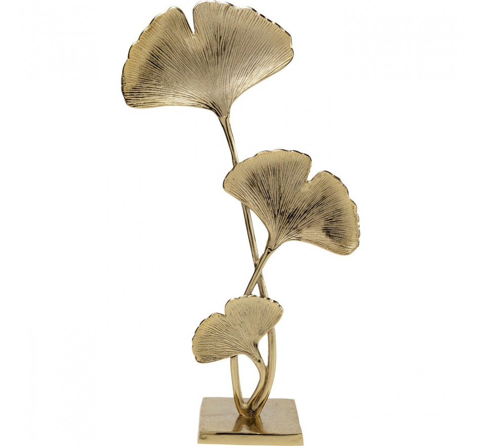 Déco feuilles de ginkgo dorée 70cm Kare Design