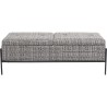 Banc-coffre Iceland blanc et noir 120x40cm Kare Design