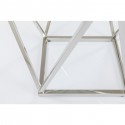 Table d'appoint Cristallo 50x50cm argentée Kare Design