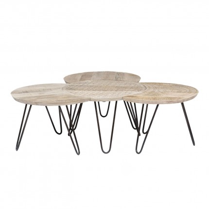 Tables basses Puro set de 4 Kare Design