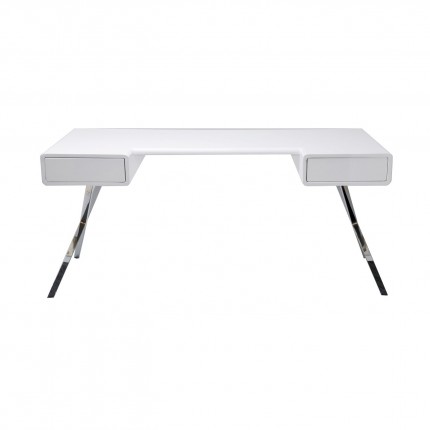 Bureau blanc Insider 2 tiroirs 160x75 cm Kare Design