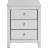 Chevet Luxury 3 tiroirs argent Kare Design
