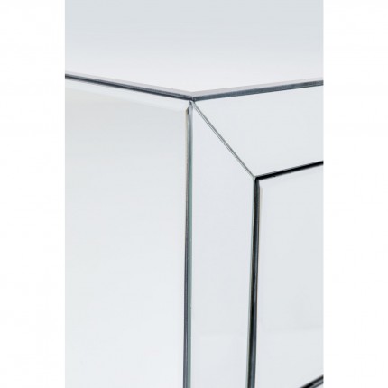 Chevet Luxury 3 tiroirs argent Kare Design