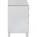 Chevet Luxury 3 tiroirs argent Kare Design