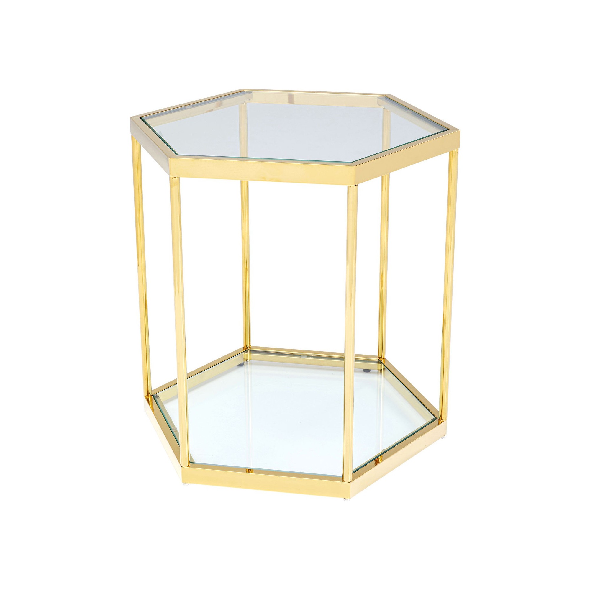 Table d'appoint Comb dorée Kare Design