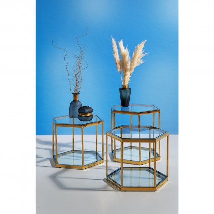 Table d'appoint Comb dorée Kare Design