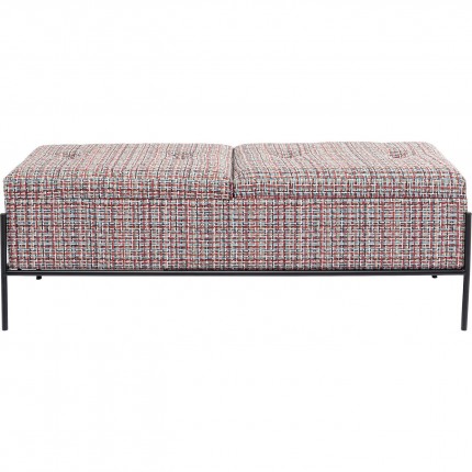 Banc-coffre Iceland 120x40cm rouge Kare Design