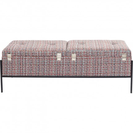 Banc-coffre Iceland 120x40cm rouge Kare Design