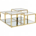 Tables basses Orion set de 4 dorées Kare Design