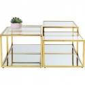 Tables basses Orion set de 4 dorées Kare Design