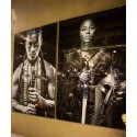 Tableau en verre guerrière 150x100cm Kare Design