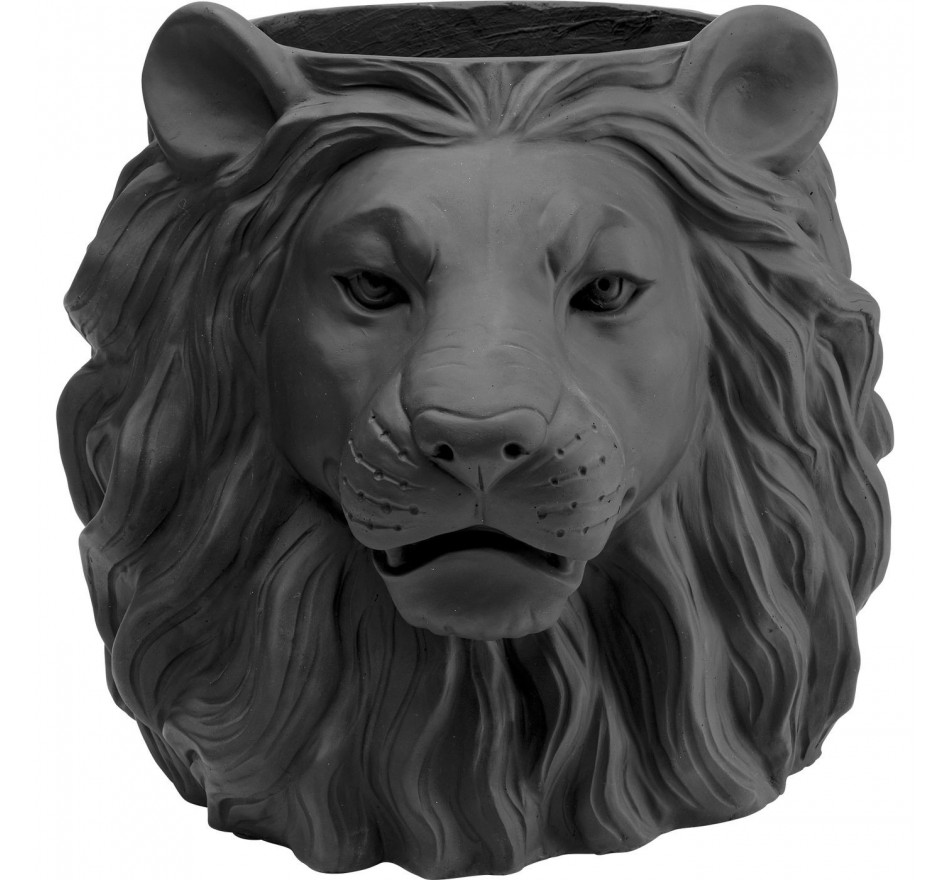Cache-pot Lion noir Kare Design