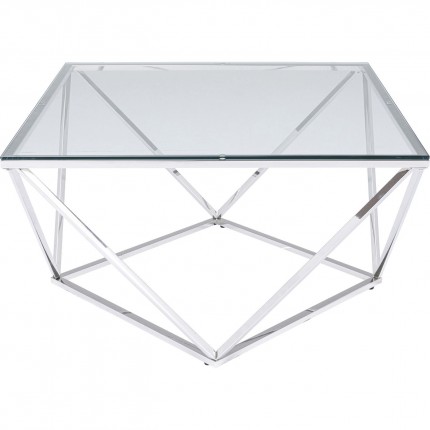 Coffee Table Cristallo 80x80cm silver Kare Design
