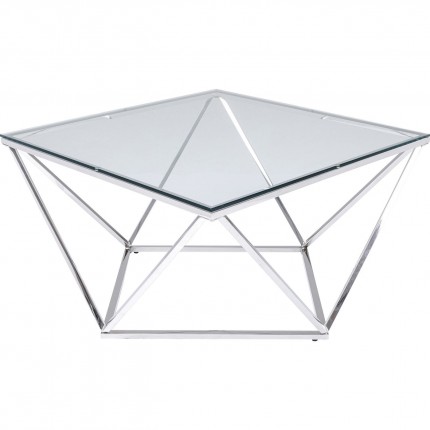 Coffee Table Cristallo 80x80cm silver Kare Design