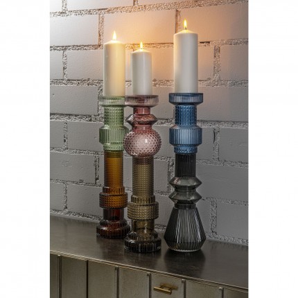 Candle Holder Marvelous Duo green brown 49cm Kare Design