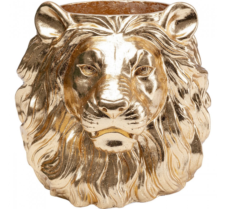 Cache-pot Lion doré Kare Design
