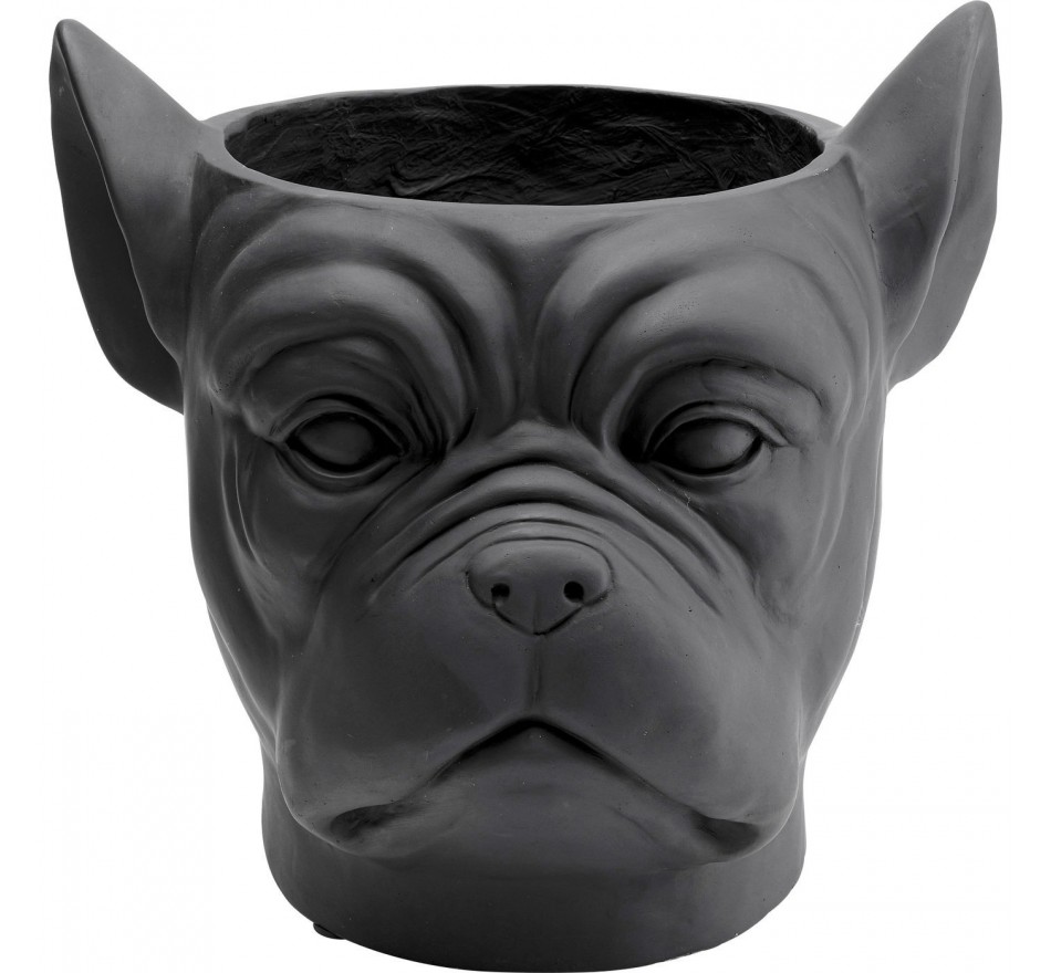 Cache-pot Bulldog noir Kare Design