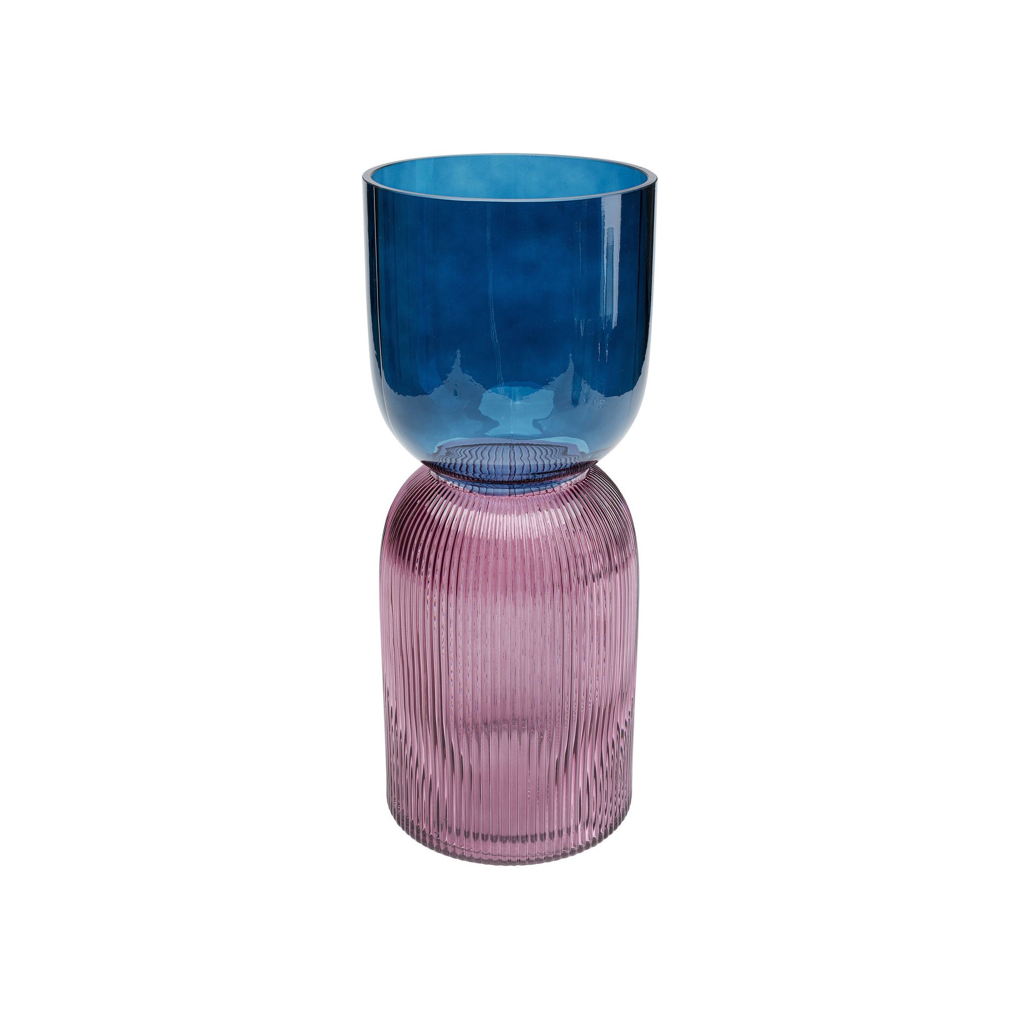 Vase Marvelous Duo rose bleu 40cm Kare Design