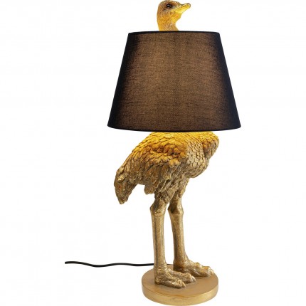 Lampe autruche dorée Kare Design