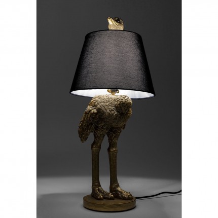 Lampe autruche dorée Kare Design