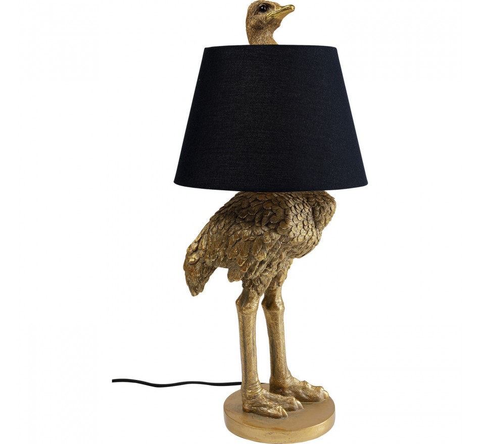 Lampe autruche dorée Kare Design