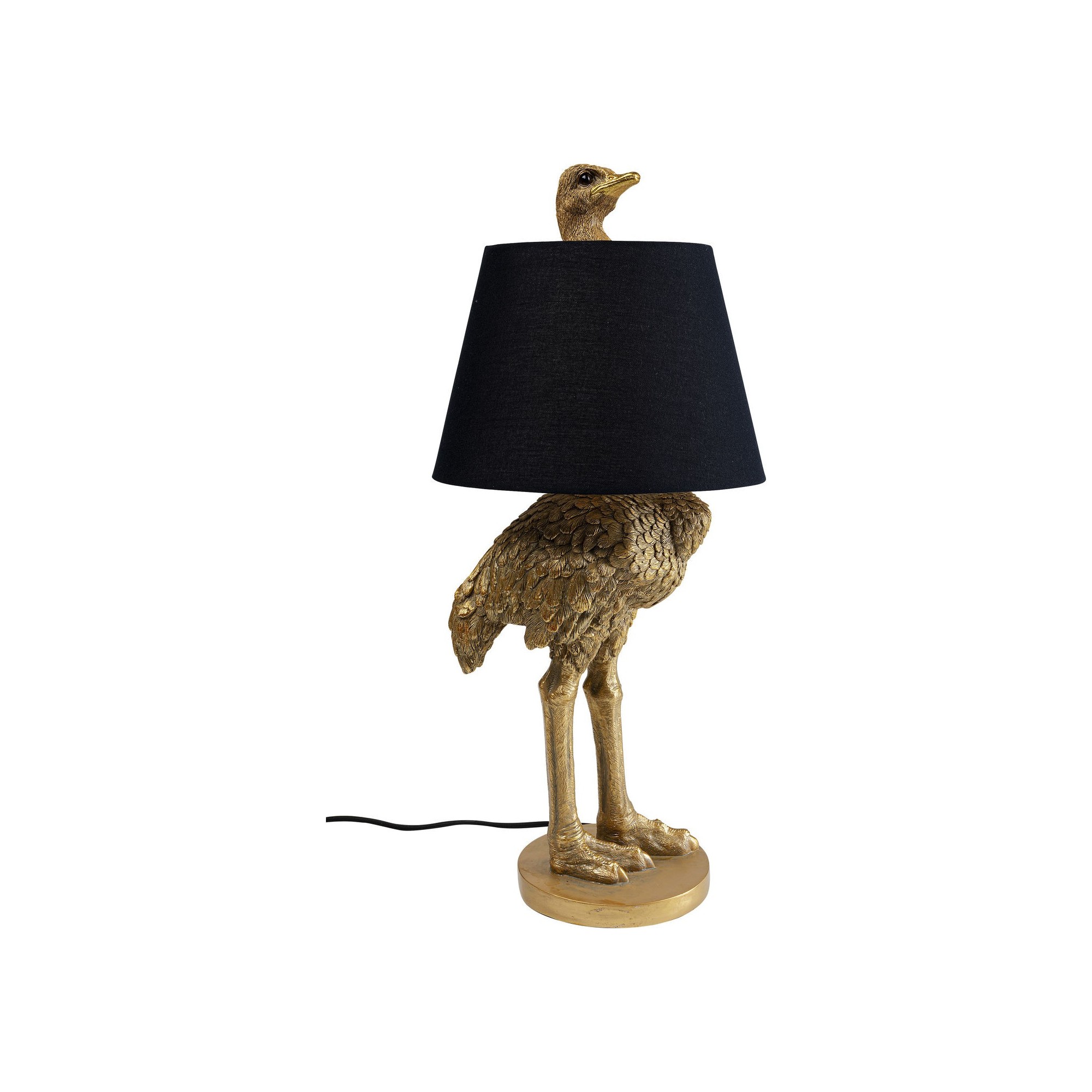 Lampe autruche dorée Kare Design