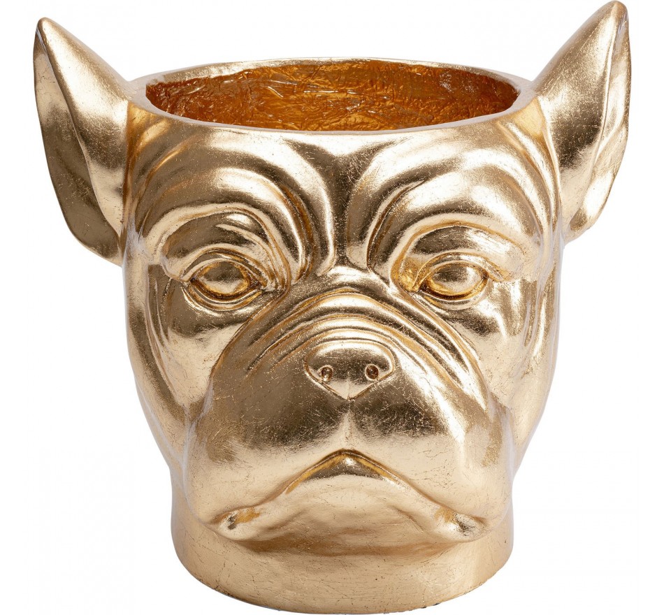 Cache-pot Bulldog doré Kare Design
