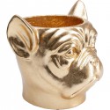 Cache-pot Bulldog doré Kare Design