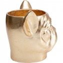 Cache-pot Bulldog doré Kare Design