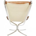 Fauteuil et repose-pieds Washington marron Kare Design