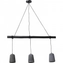 Suspension Dining Concrete trois noire Kare Design
