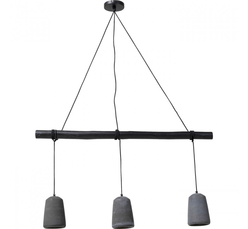 Suspension Dining Concrete trois noire Kare Design